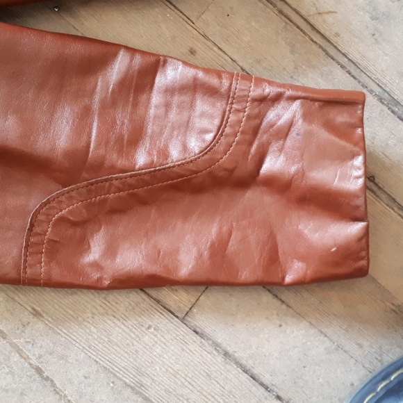 Vintage Golden Crown by Bristol brown men's jacket leather - Picture 4 of 6